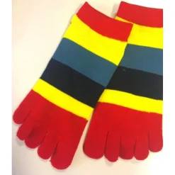 Les Petits Caprices Socquettes 5 Doigts Multi Rayures